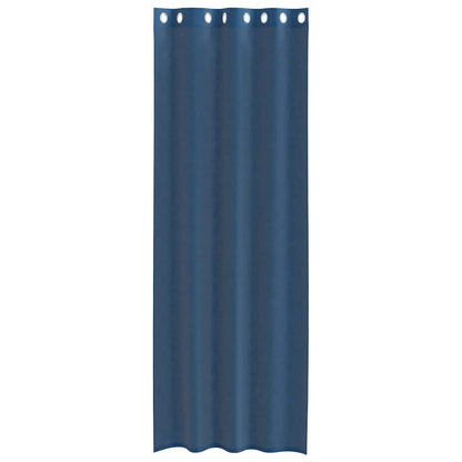 Voile Curtains with Grommets 2 pcs Royal Blue