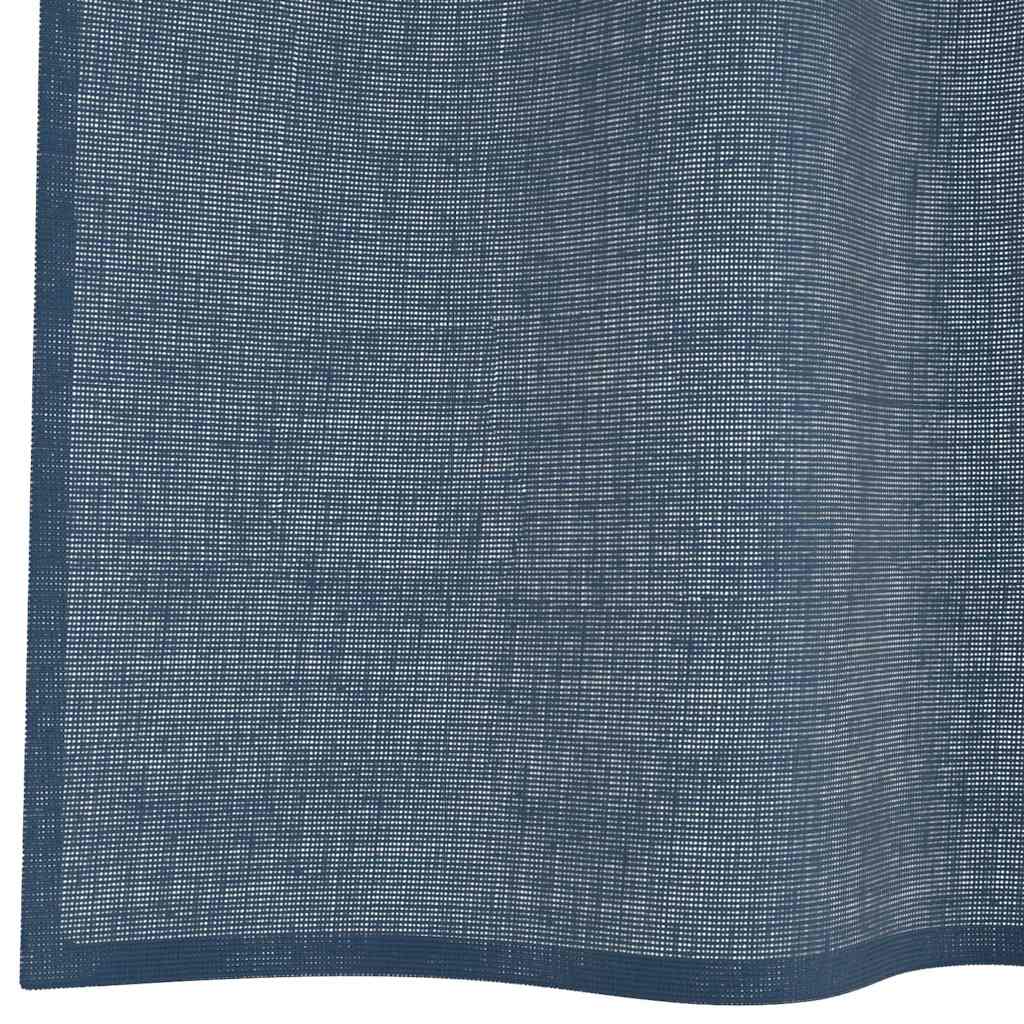 Voile Curtains with Grommets 2 pcs Royal Blue