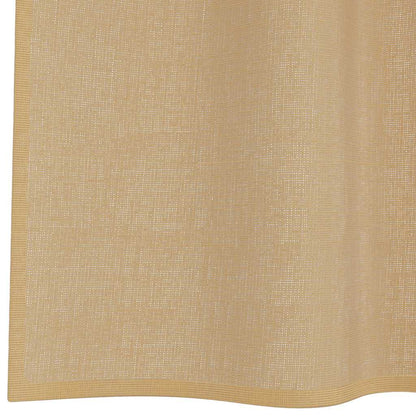 Voile Curtains with Grommets 2 pcs Sand