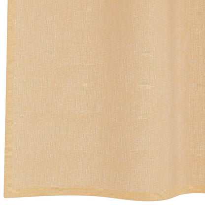 Voile Curtains with Grommets 2 pcs Sand