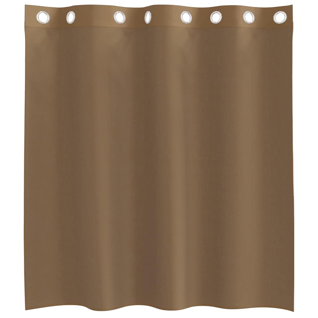 Voile Curtains with Grommets 2 pcs Light Brown