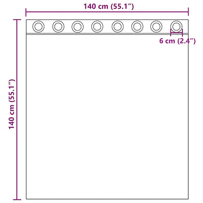 Voile Curtains with Grommets 2 pcs Light Brown