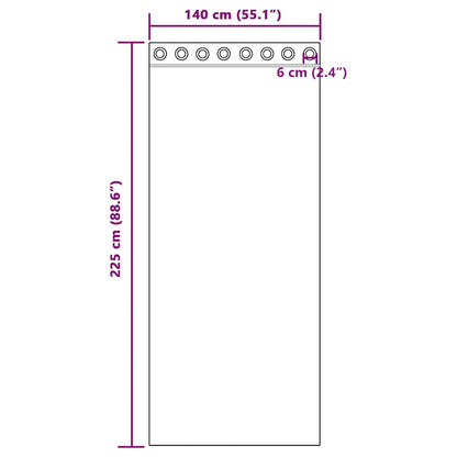 Voile Curtains with Grommets 2 pcs Light Brown
