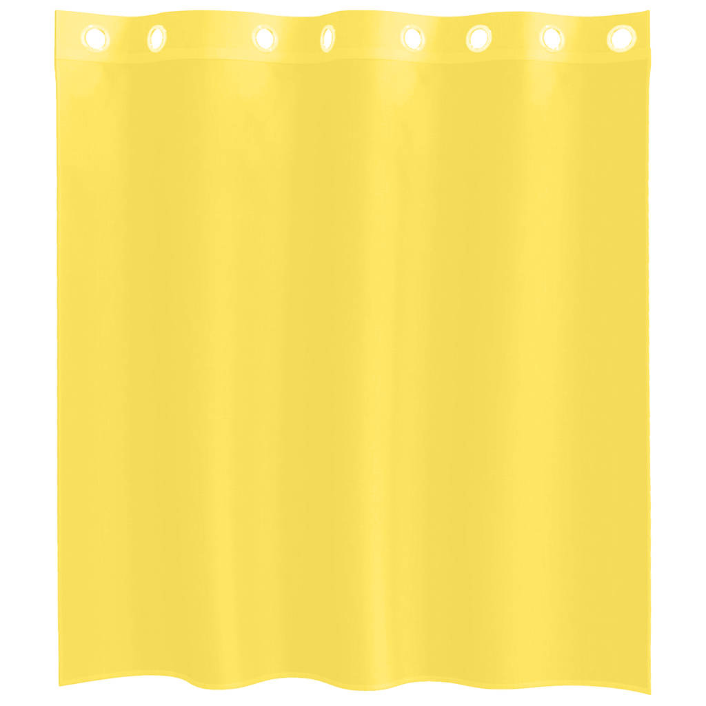Voile Curtains with Grommets 2 pcs Yellow