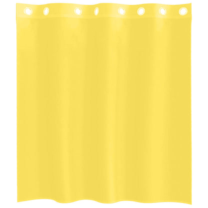 Voile Curtains with Grommets 2 pcs Yellow