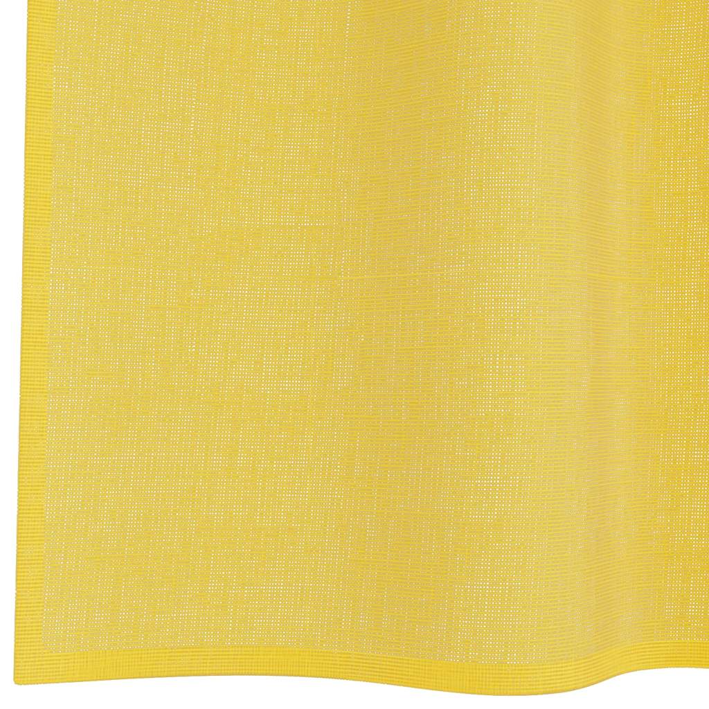 Voile Curtains with Grommets 2 pcs Yellow