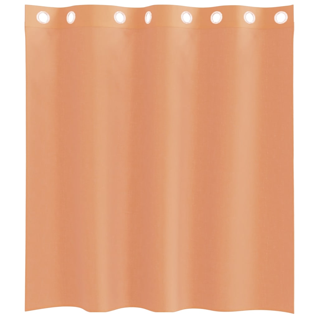 Voile Curtains with Grommets 2 pcs Terracotta