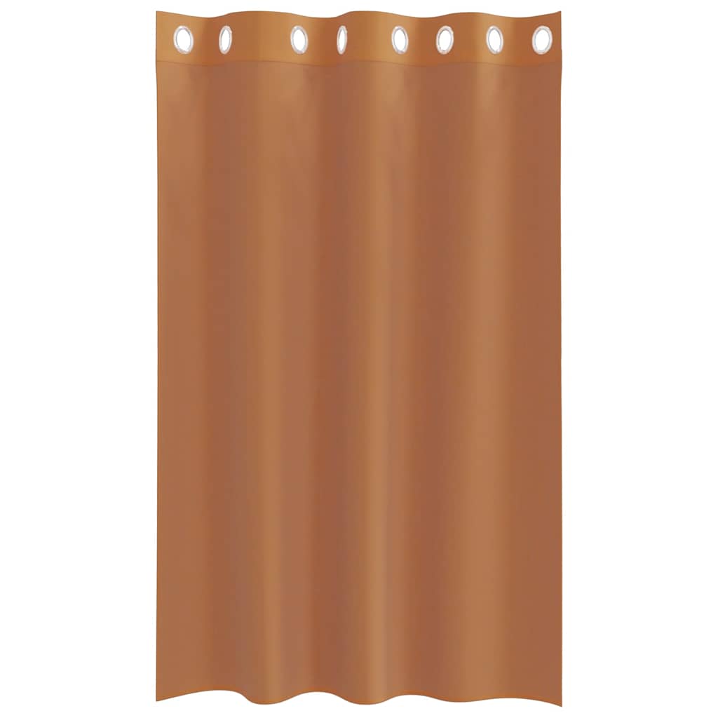 Voile Curtains with Grommets 2 pcs Terracotta