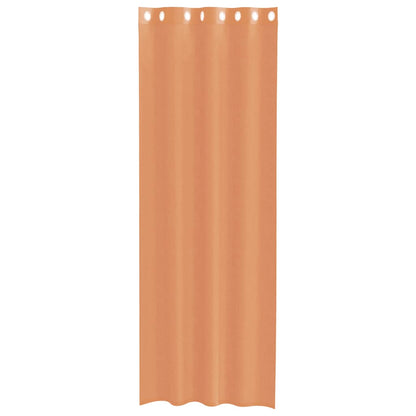 Voile Curtains with Grommets 2 pcs Terracotta