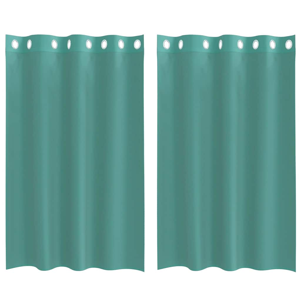 Voile Curtains with Grommets 2 pcs Turquoise