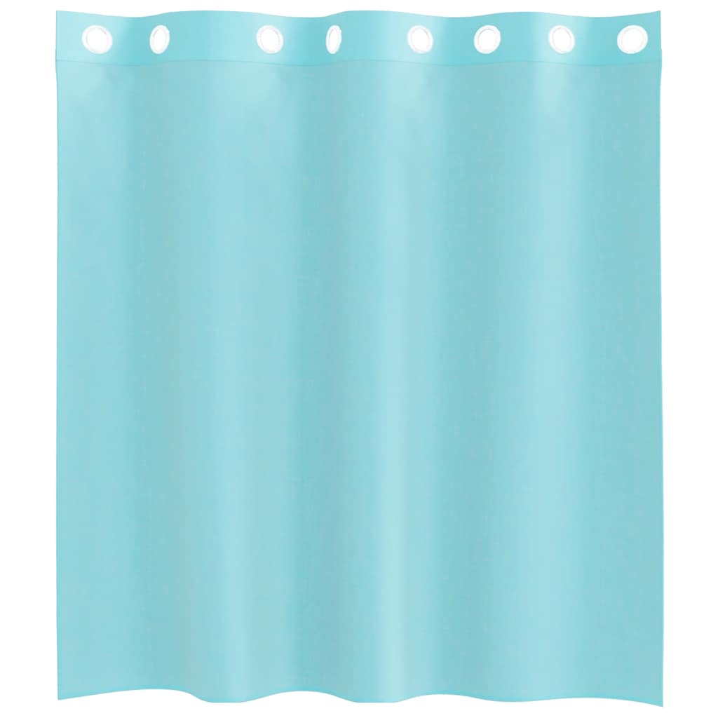 Voile Curtains with Grommets 2 pcs Turquoise