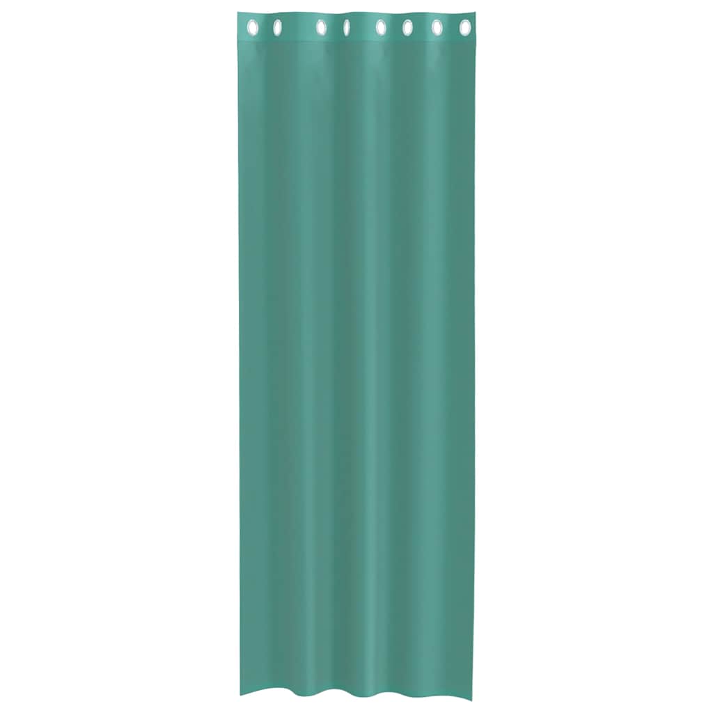 Voile Curtains with Grommets 2 pcs Turquoise