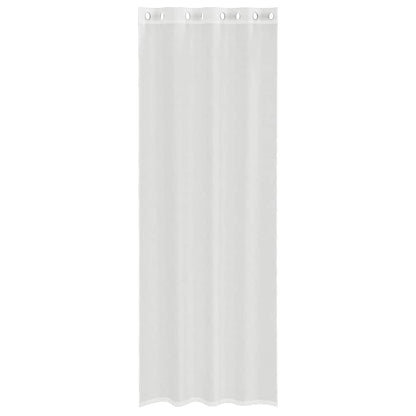 Voile Curtains with Grommets 2 pcs White