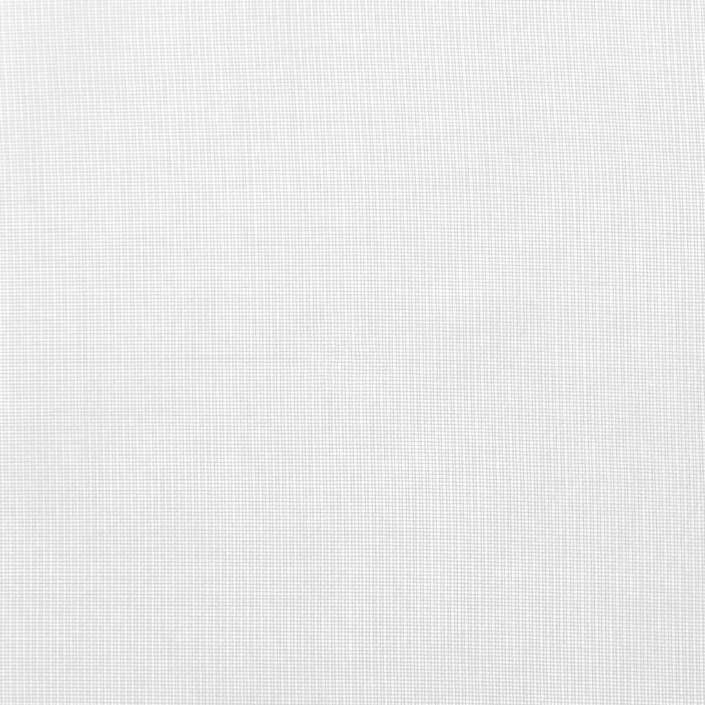 Voile Curtains with Grommets 2 pcs White