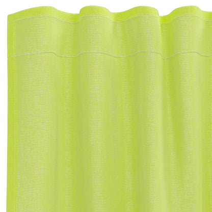 Voile Curtains with Rod Pockets 2 pcs Apple Green