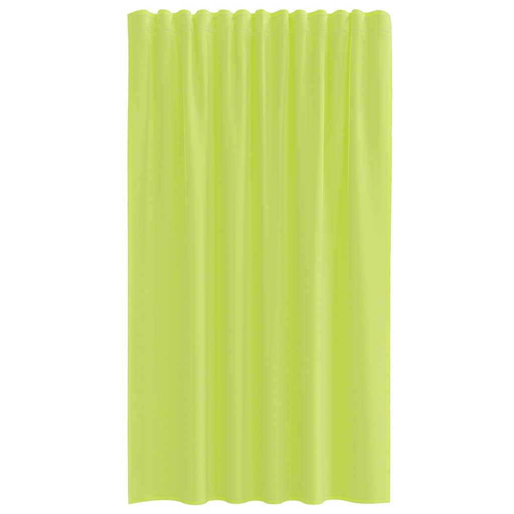 Voile Curtains with Rod Pockets 2 pcs Apple Green