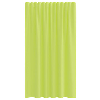 Voile Curtains with Rod Pockets 2 pcs Apple Green