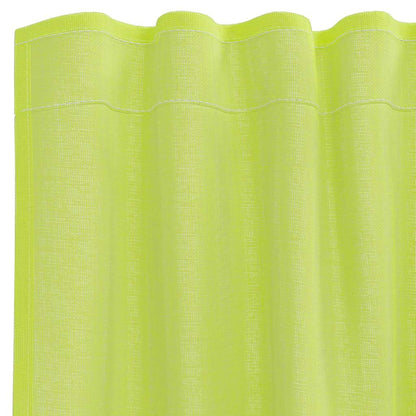 Voile Curtains with Rod Pockets 2 pcs Apple Green