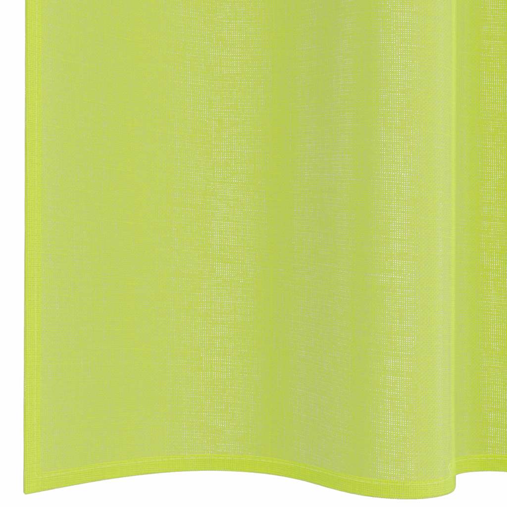 Voile Curtains with Rod Pockets 2 pcs Apple Green