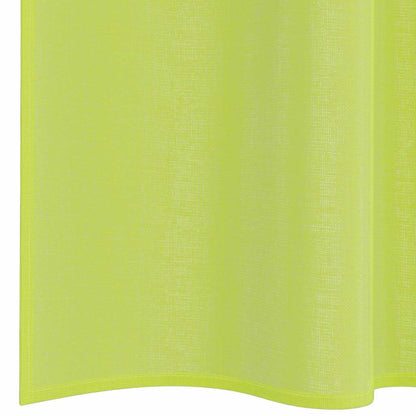 Voile Curtains with Rod Pockets 2 pcs Apple Green