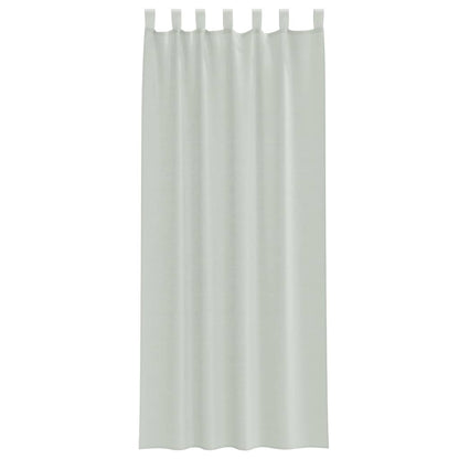Voile Curtains with Rod Pockets 2 pcs Apple Green