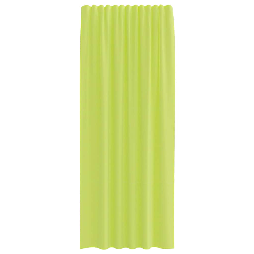 Voile Curtains with Rod Pockets 2 pcs Apple Green