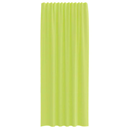 Voile Curtains with Rod Pockets 2 pcs Apple Green
