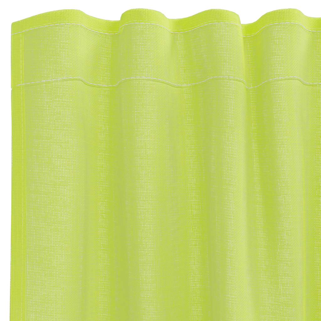 Voile Curtains with Rod Pockets 2 pcs Apple Green