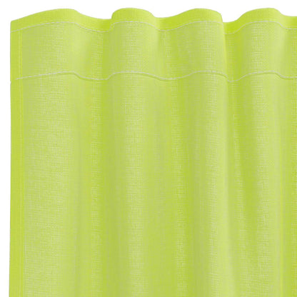 Voile Curtains with Rod Pockets 2 pcs Apple Green
