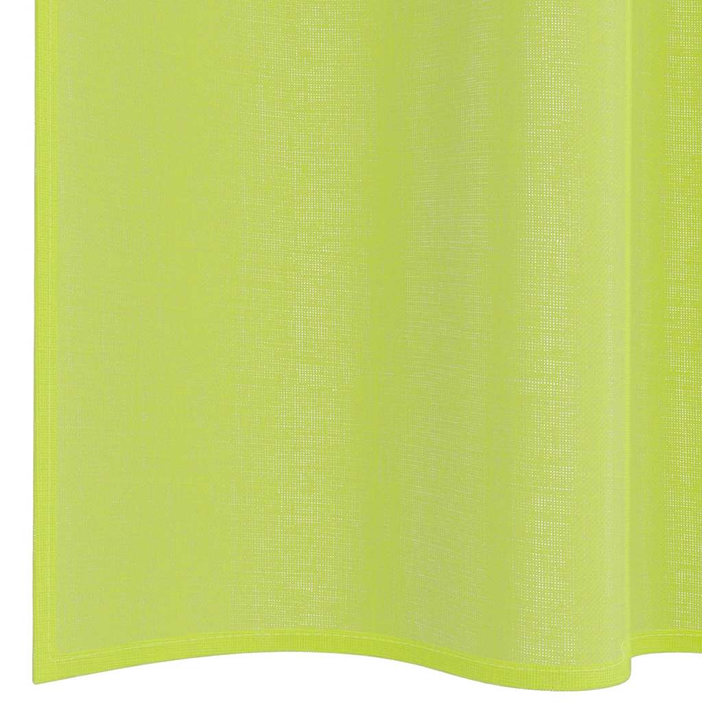 Voile Curtains with Rod Pockets 2 pcs Apple Green