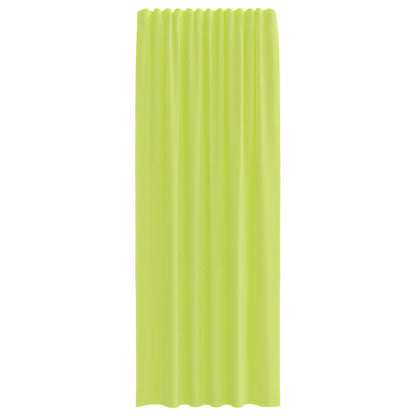 Voile Curtains with Rod Pockets 2 pcs Apple Green