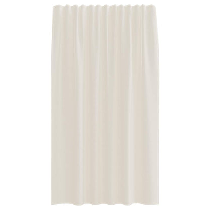Voile Curtains with Rod Pockets 2 pcs Cream