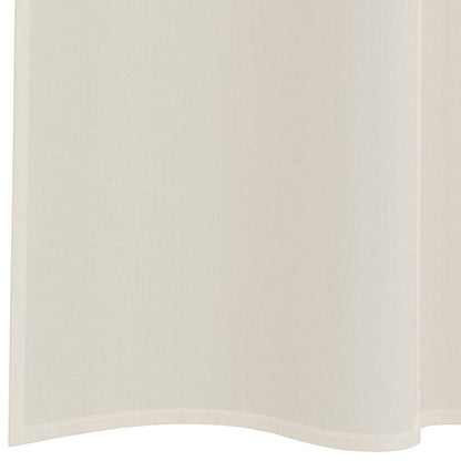 Voile Curtains with Rod Pockets 2 pcs Cream