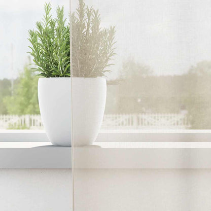 Voile Curtains with Rod Pockets 2 pcs Cream