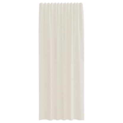 Voile Curtains with Rod Pockets 2 pcs Cream