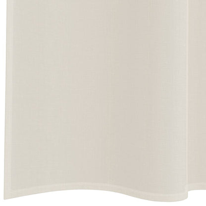 Voile Curtains with Rod Pockets 2 pcs Cream