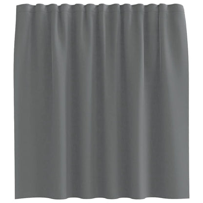 Voile Curtains with Rod Pockets 2 pcs Dark Grey