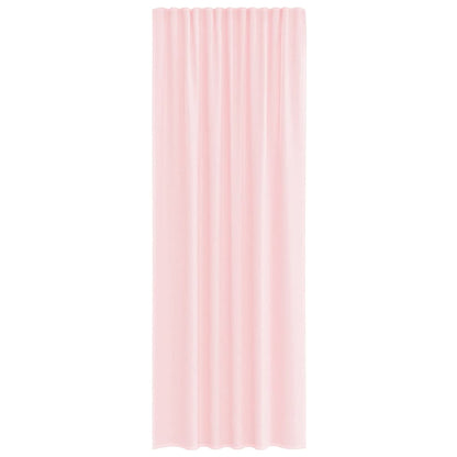 Voile Curtains with Rod Pockets 2 pcs Light Pink