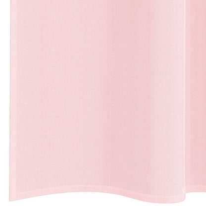 Voile Curtains with Rod Pockets 2 pcs Light Pink