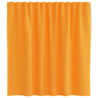 Voile Curtains with Rod Pockets 2 pcs Orange