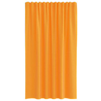 Voile Curtains with Rod Pockets 2 pcs Orange