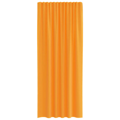 Voile Curtains with Rod Pockets 2 pcs Orange