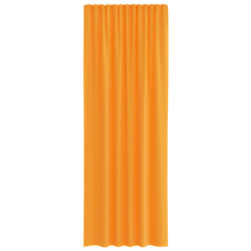 Voile Curtains with Rod Pockets 2 pcs Orange
