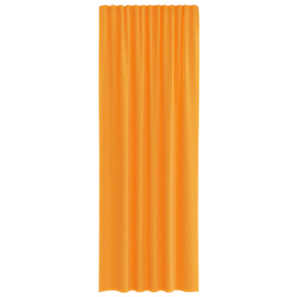 Voile Curtains with Rod Pockets 2 pcs Orange