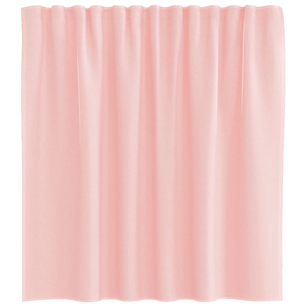 Voile Curtains with Rod Pockets 2 pcs Pink