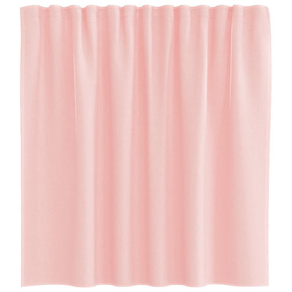 Voile Curtains with Rod Pockets 2 pcs Pink