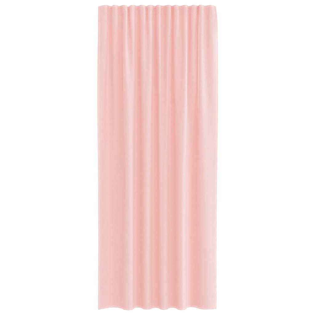 Voile Curtains with Rod Pockets 2 pcs Pink
