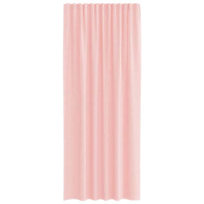 Voile Curtains with Rod Pockets 2 pcs Pink