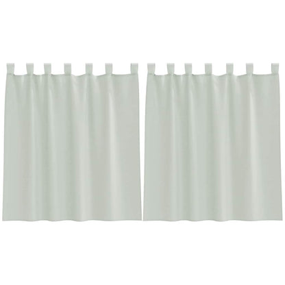 Voile Curtains with Rod Pockets 2 pcs Light Grey