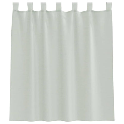 Voile Curtains with Rod Pockets 2 pcs Light Grey